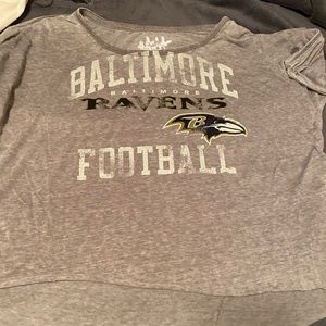 Ravens short sleeve crop top. NWT
